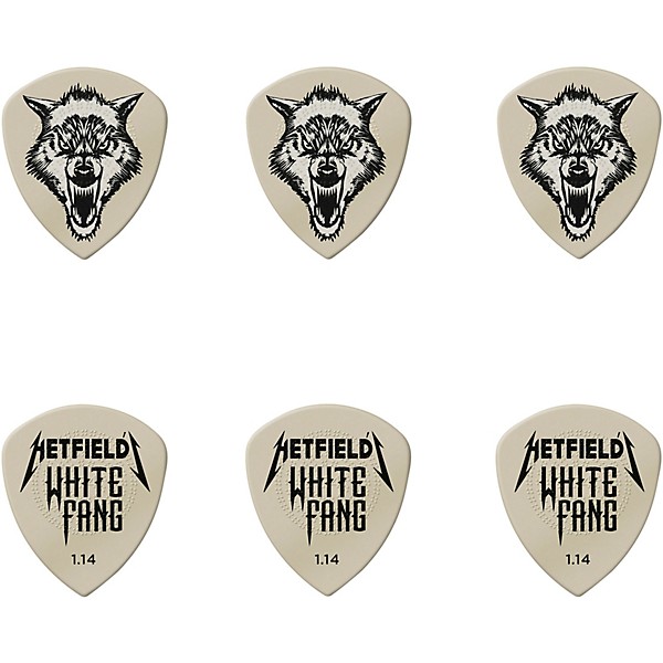 James Hetfield Signature White Fang Guitar Picks and Tin