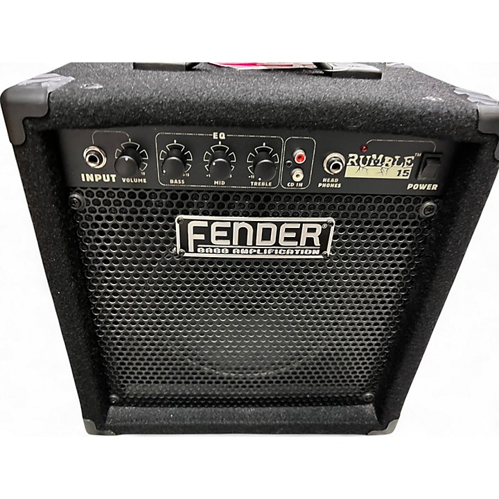 Used Fender Rumble 15 15W 1X8 Bass Combo Amp