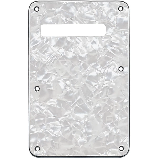 Stratocaster Back Plate Tremolo Cavity Cover Pearl White