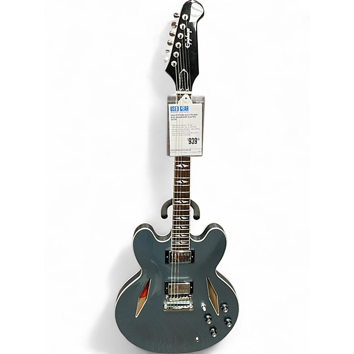Used Epiphone DG335 Pelham Blue Hollow Body Electric Guitar