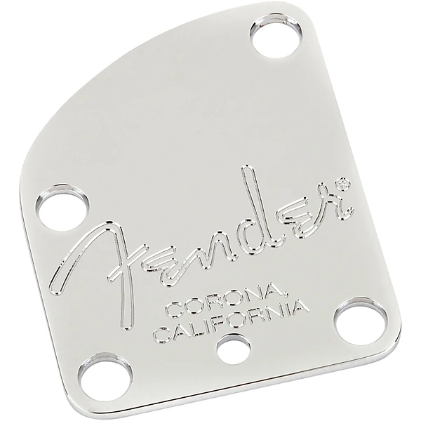 American Deluxe Guitar 4 Bolt Neck Plate Chrome
