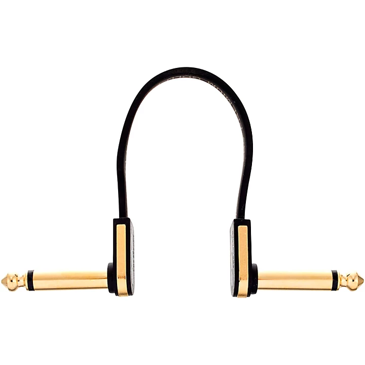 Premium Flat Patch Cable 394 inches Black and Gold