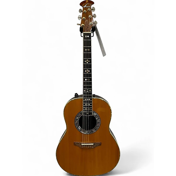 Vintage 1981 Ovation 1619 Antique Natural Acoustic Electric Guitar