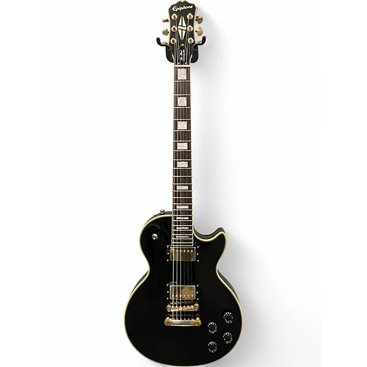 Used Epiphone Les Paul Custom Pro Black Solid Body Electric Guitar