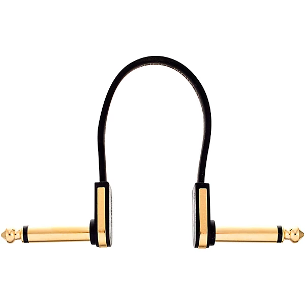 Premium Flat Patch Cable 394 inches Black and Gold