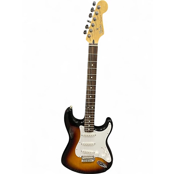Used Fender Stratocaster 3 Tone Sunburst Solid Body Electric Guitar