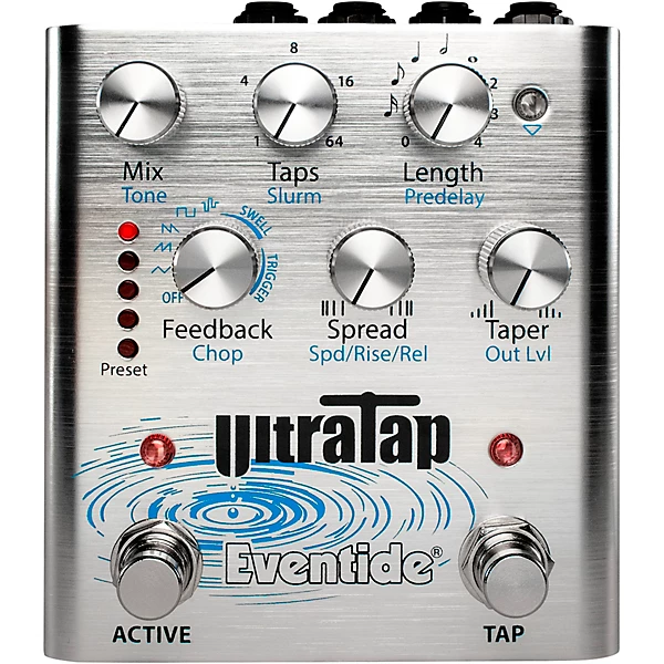 Eventide UltraTap Delay/Reverb Multi Tap Effects Pedal Silver