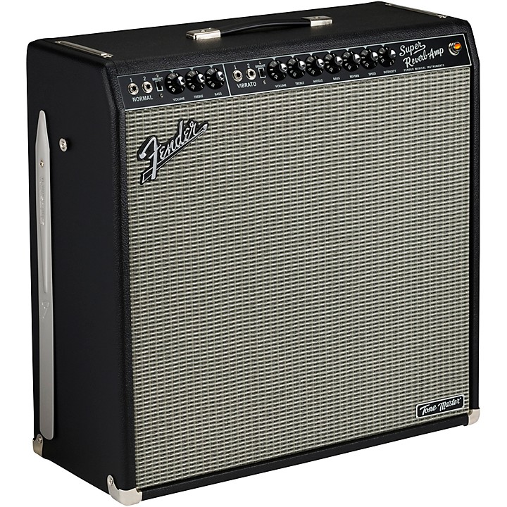 Tone Master Super Reverb 45W 4x10 Guitar Combo Amp Black and Silver