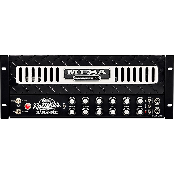 Badlander 50 Rackmount Guitar Tube Head Black