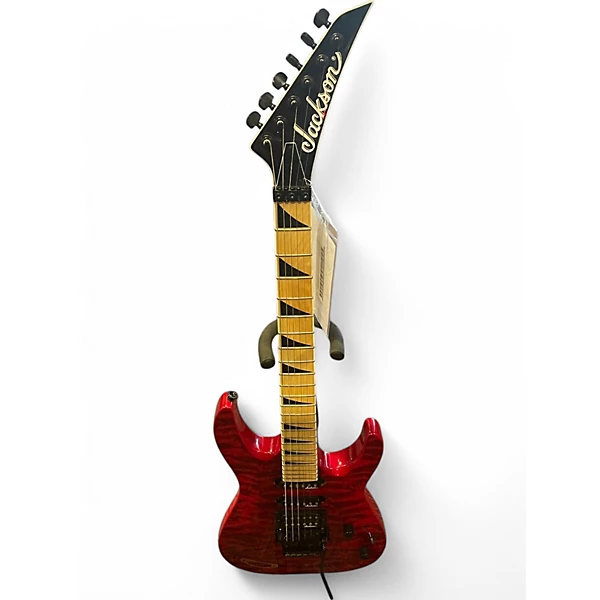 Used Jackson JS34Q Dinky Red Solid Body Electric Guitar