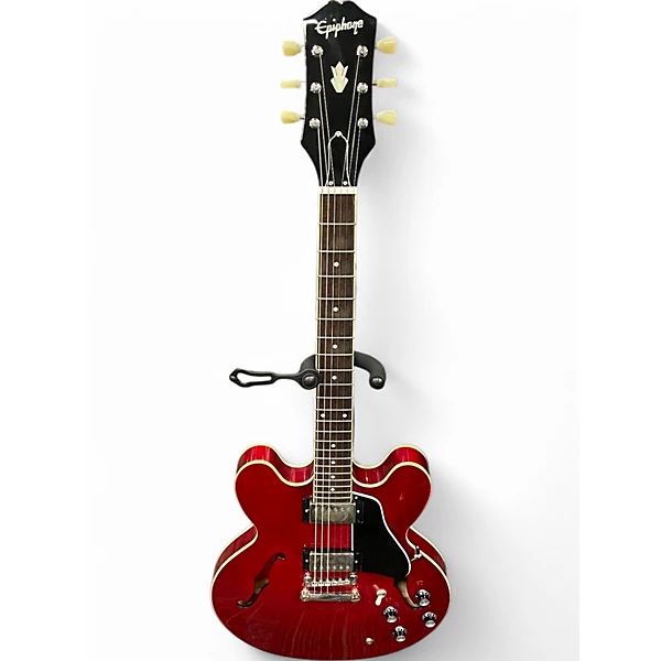 Used Epiphone ES355 Cherry Hollow Body Electric Guitar
