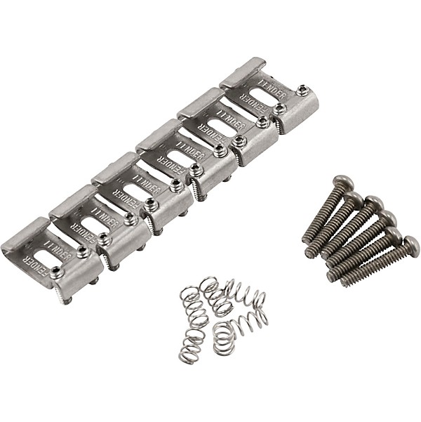 Road Worn Stratocaster Bridge Section Kit 6 Nickel