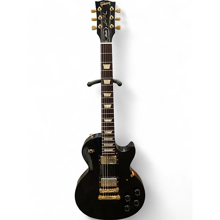 Used Gibson Les Paul Studio Black Solid Body Electric Guitar