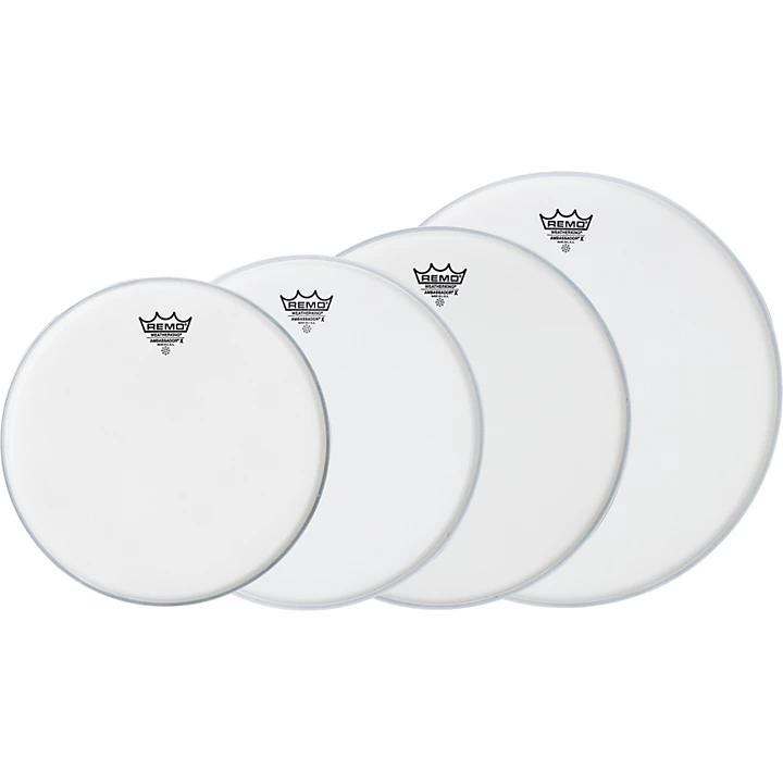Ambassador X Standard Drumhead Pack Buy 3 Get a Free