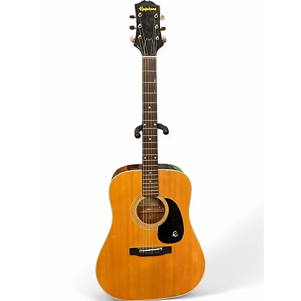 Used 1970s Epiphone FT 145 Natural Acoustic Guitar