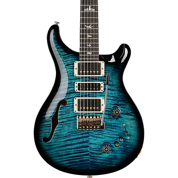Special Semi Hollow 10 Top With Pattern Neck Electric Guitar Cobalt Smokeburst