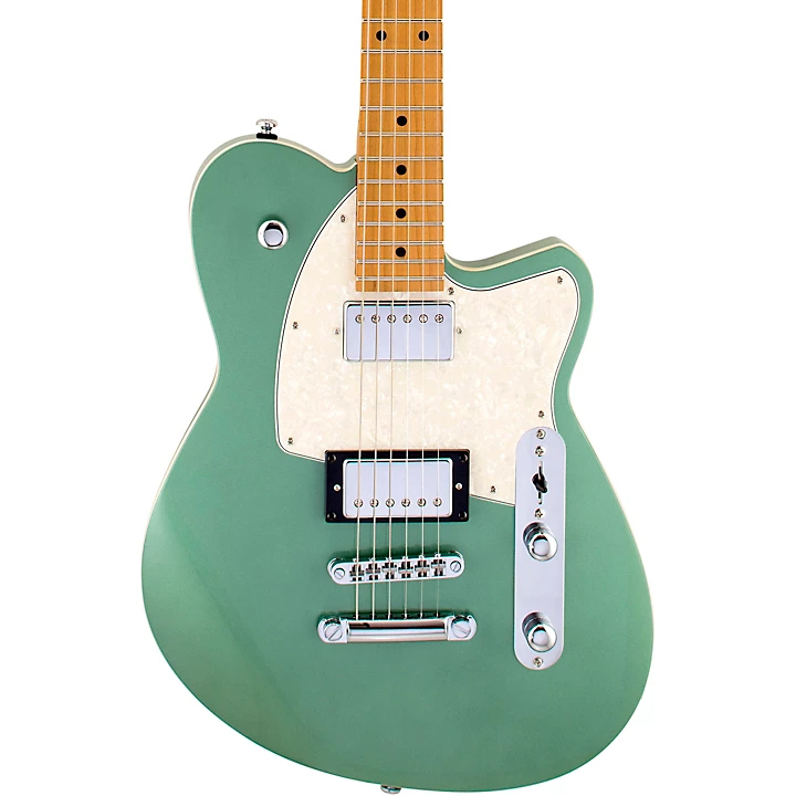Reverend Charger HB Roasted Maple Fingerboard Electric Guitar Metallic Alpine