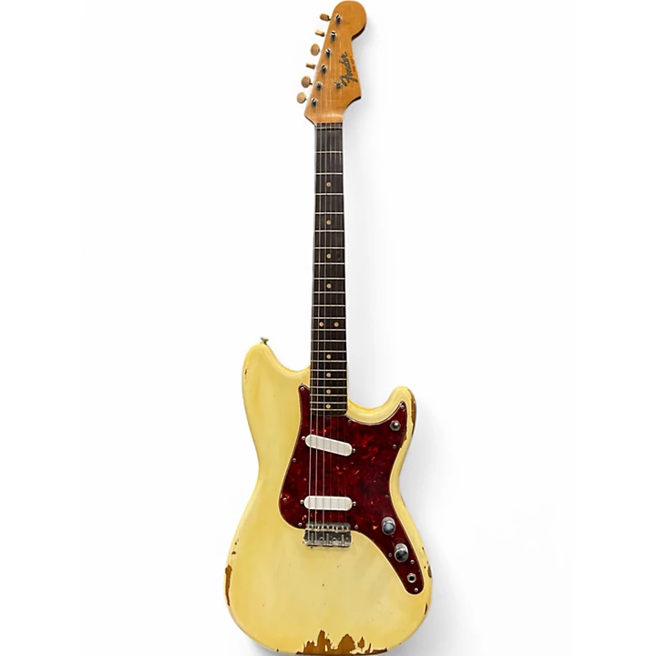 Vintage 1964 Fender Duo Sonic II White Solid Body Electric Guitar