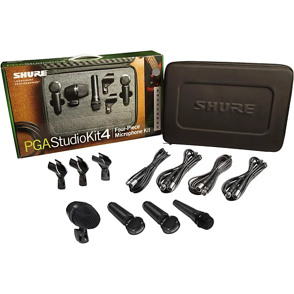 PGASTUDIOKIT4 4 Piece Studio Microphone Kit