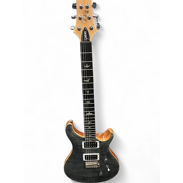 PRS Used PRS SE Custom 24 Black and Silver Solid Body Electric Guitar