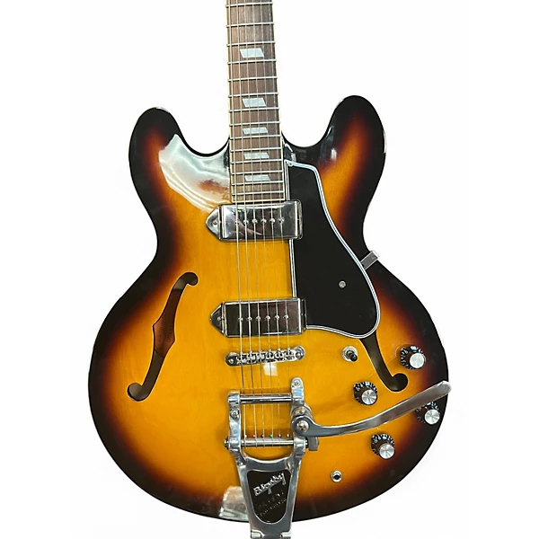 Used Epiphone Casino VS Vintage Sunburst Hollow Body Electric Guitar