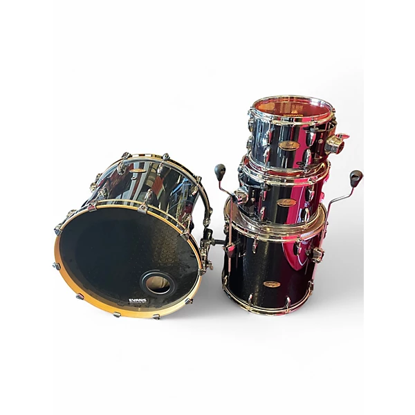 Used Pearl 4 Piece SESSION STUDIO SELECT Black Chrome Drum Kit