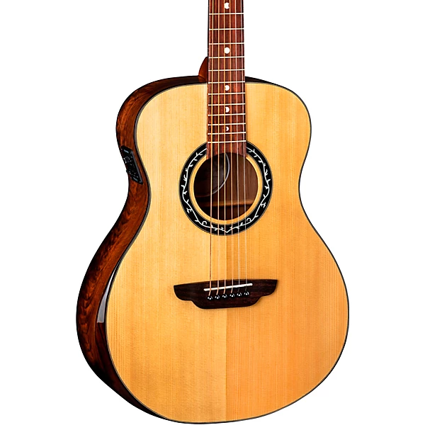 Luna Vineyard Folk Acoustic Electric Guitar Natural