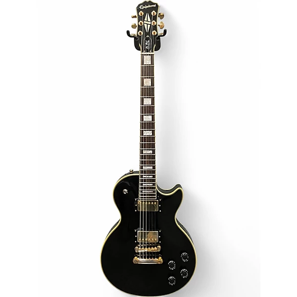 Used Epiphone Les Paul Custom Pro Black Solid Body Electric Guitar
