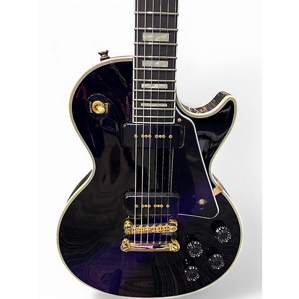 Used Epiphone LES PAUL CUSTOM P90 Ebony Solid Body Electric Guitar