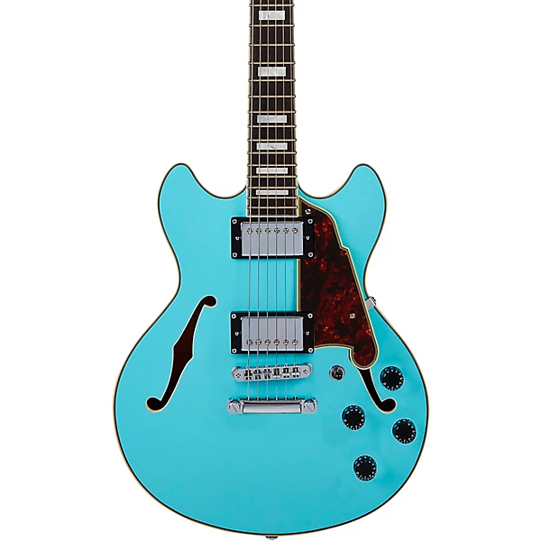 Premier Mini DC Semi Hollow Electric Guitar Sky Blue