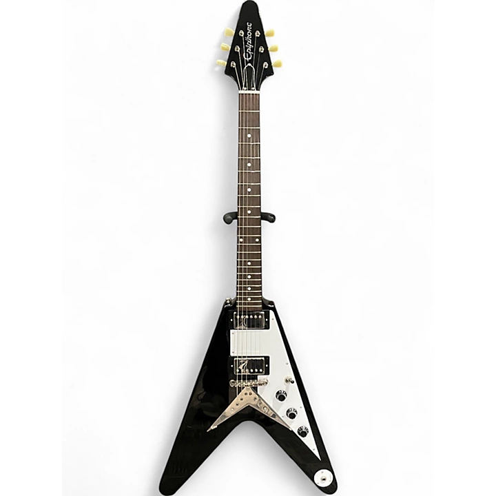 Epiphone Used Epiphone Flying V Black Solid Body Electric Guitar