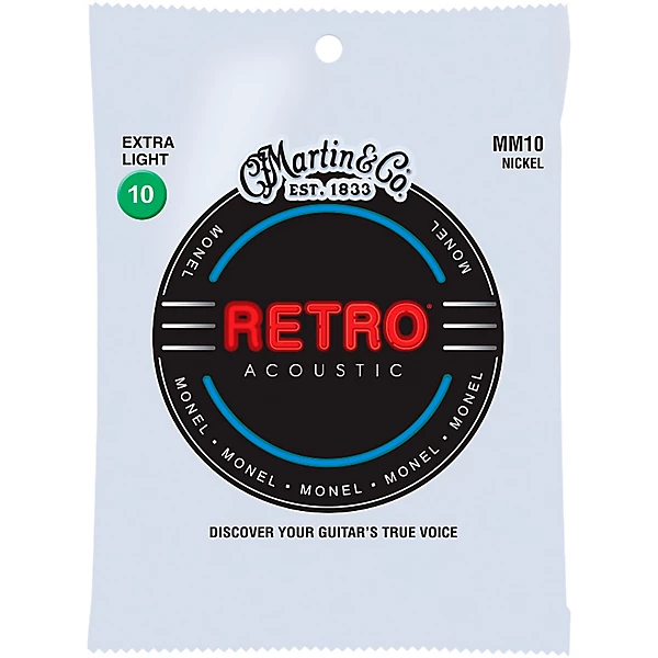 MM10 Retro Extra Light Acoustic Guitar Strings