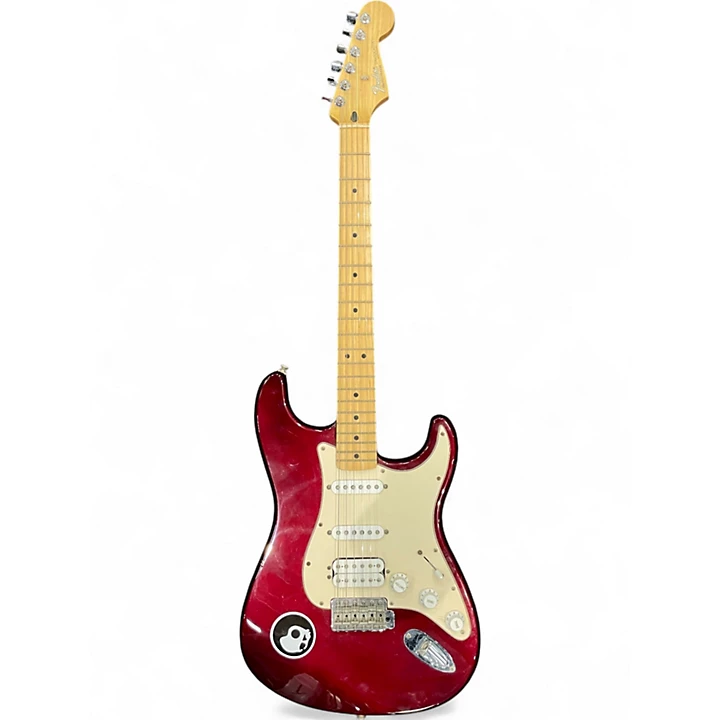 Used Fender STANDARD FAT STRAT Maroon Solid Body Electric Guitar