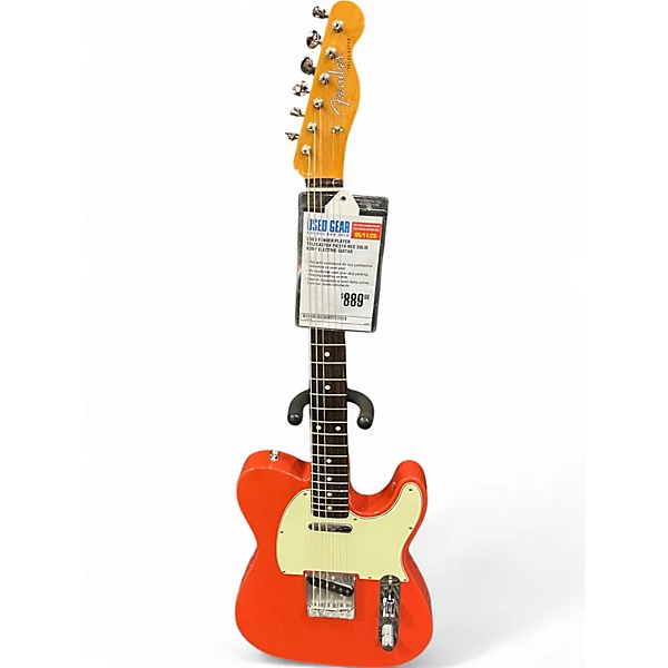 Used Fender Player Telecaster Fiesta Red Solid Body Electric Guitar