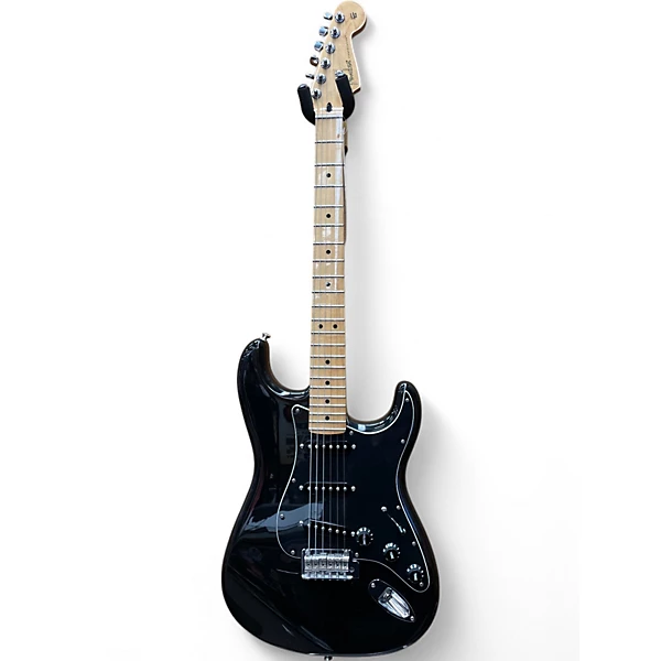 Used Fender Player Stratocaster Black Solid Body Electric Guitar