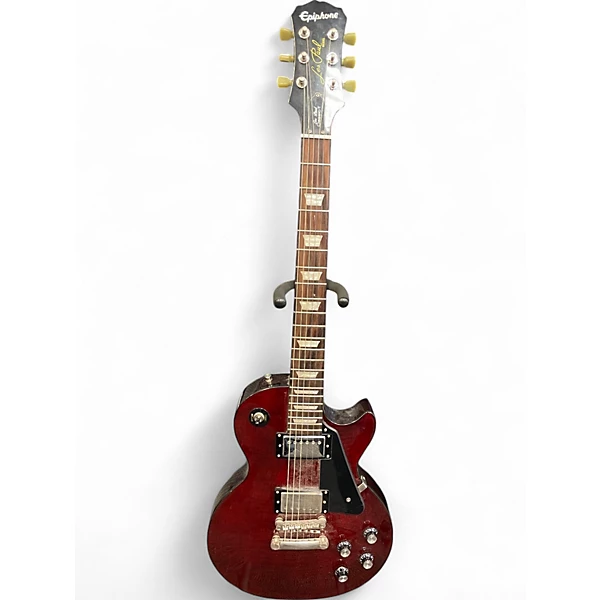 Used Epiphone Les Paul Classic T Wine Red Solid Body Electric Guitar