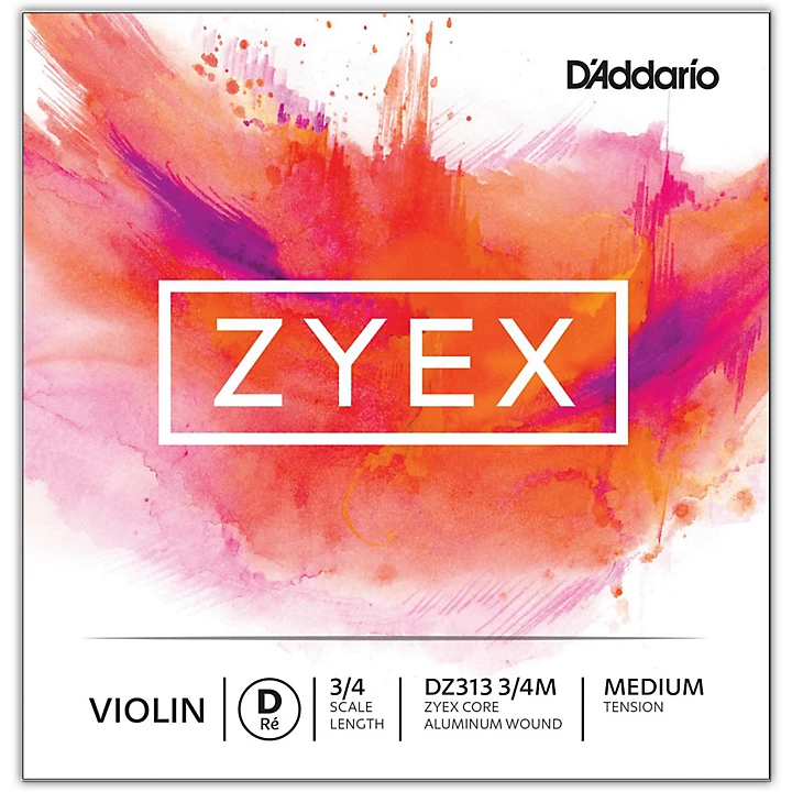 Zyex Series Violin D String 3 4 Size