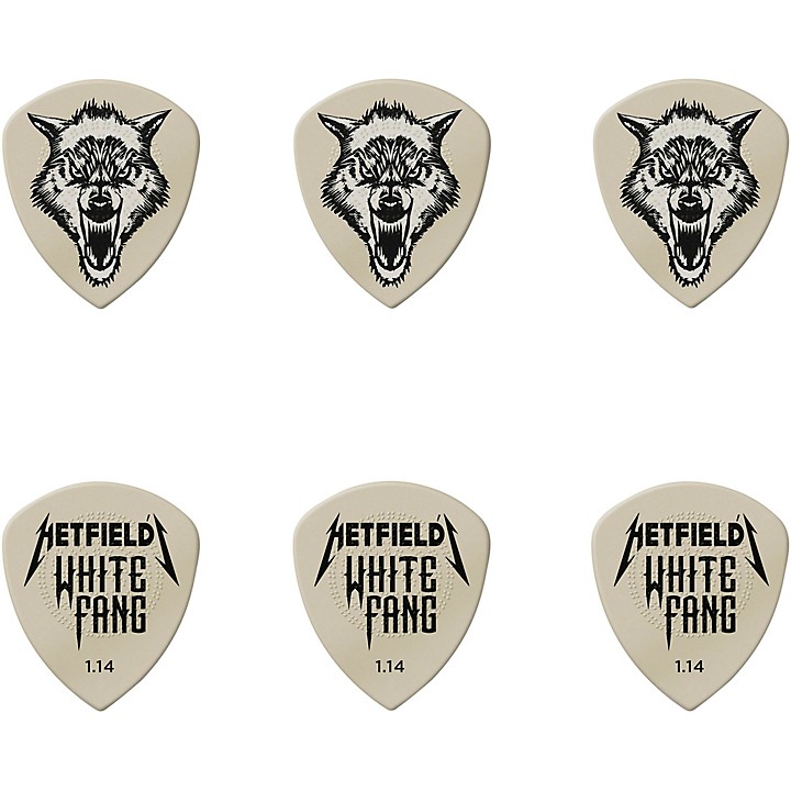 James Hetfield Signature White Fang Guitar Picks and Tin