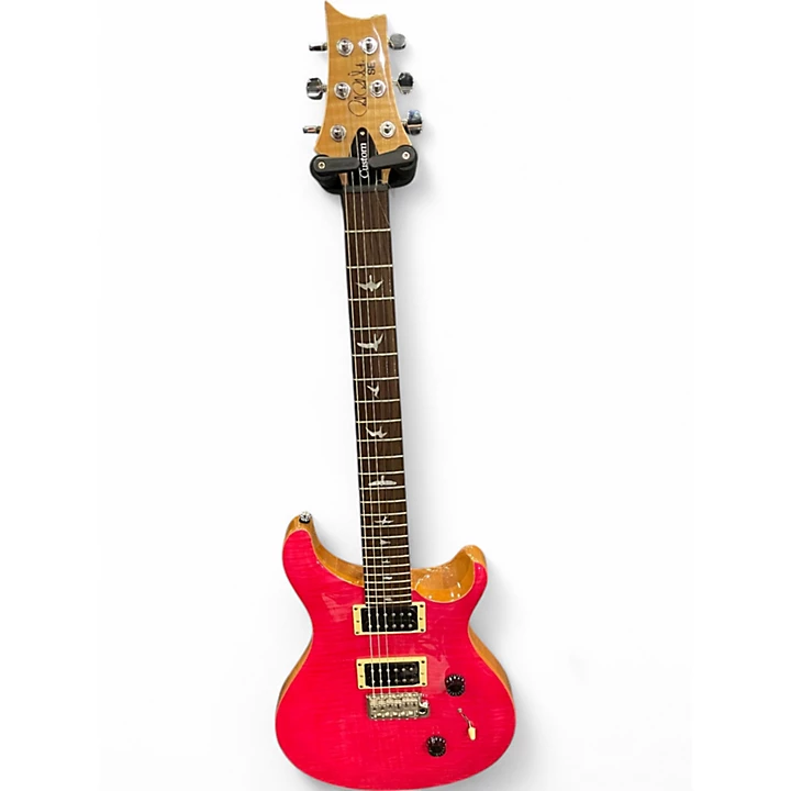PRS Used PRS SE Custom 24 PINK Solid Body Electric Guitar