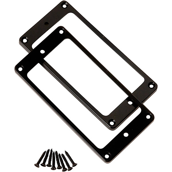 SE Humbucker Pickup Rings 2 Straight Trem Equipped Black