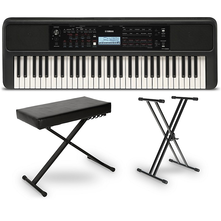 PSRE383 61 Key Portable Keyboard Essentials Bundle