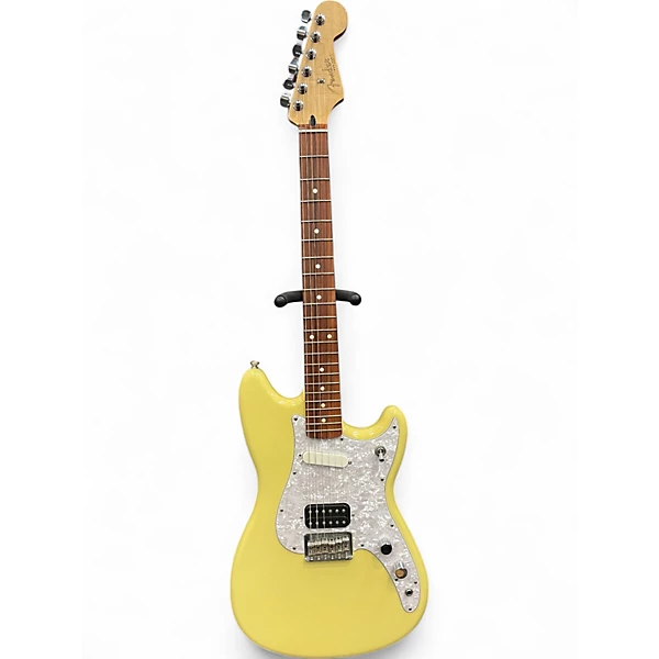 Used Fender Duo Sonic HS Yellow Solid Body Electric Guitar