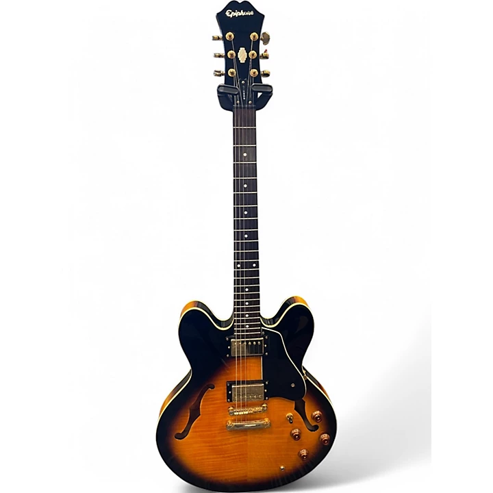 Used Epiphone ES335 2 Color Sunburst Hollow Body Electric Guitar