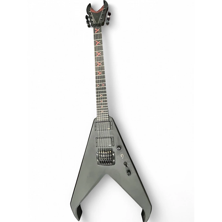 Dean Used Dean Kerry King Black Satin V Black Solid Body Electric Guitar.gc