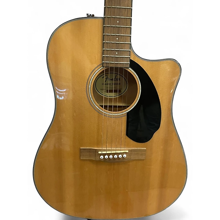 Fender Used Fender cd60sce Natural Acoustic Guitar