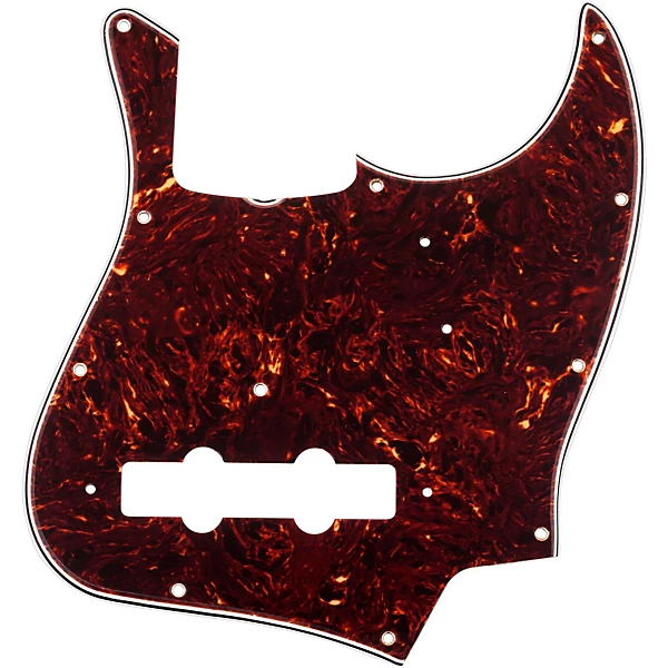 11 Hole 64 Jazz Bass Pickguard 3 Ply Brown Shell