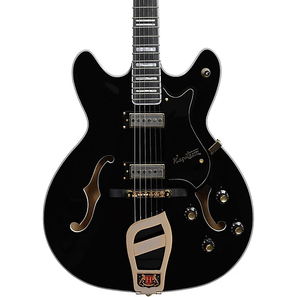 Hagstrom 67 Viking II Hollowbody Electric Guitar Level 2 Standard Black Gloss