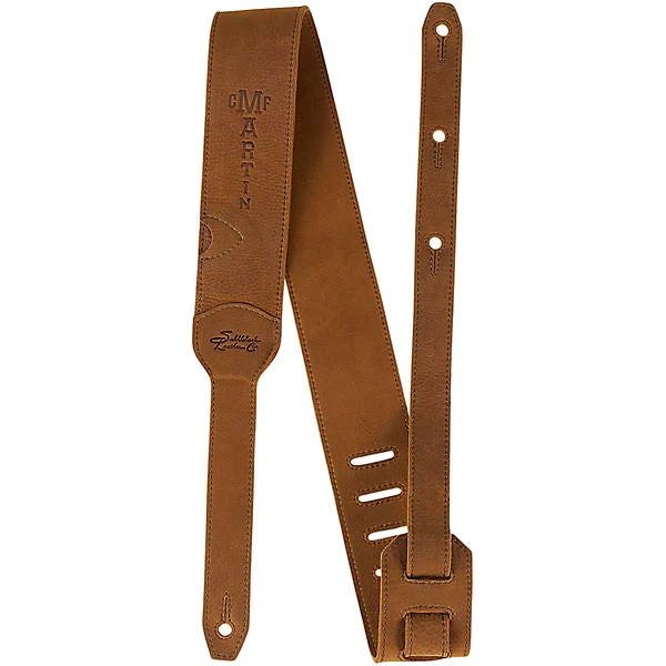 Luxe by Martin Leather Guitar Strap Tan 25 in