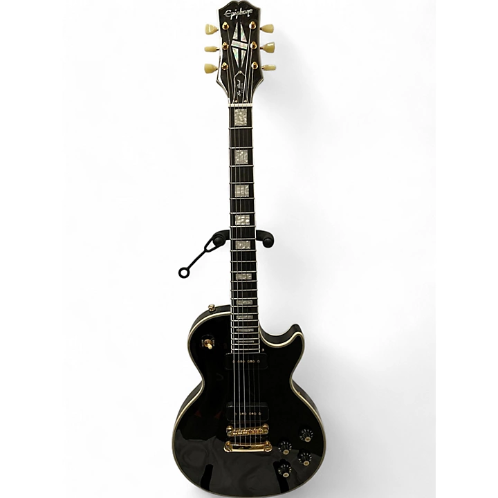 Used Epiphone Les Paul Custom Black Solid Body Electric Guitar