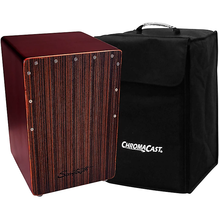 Sawtooth Ebony Cajon Compact Size with Cajon Carry Bag